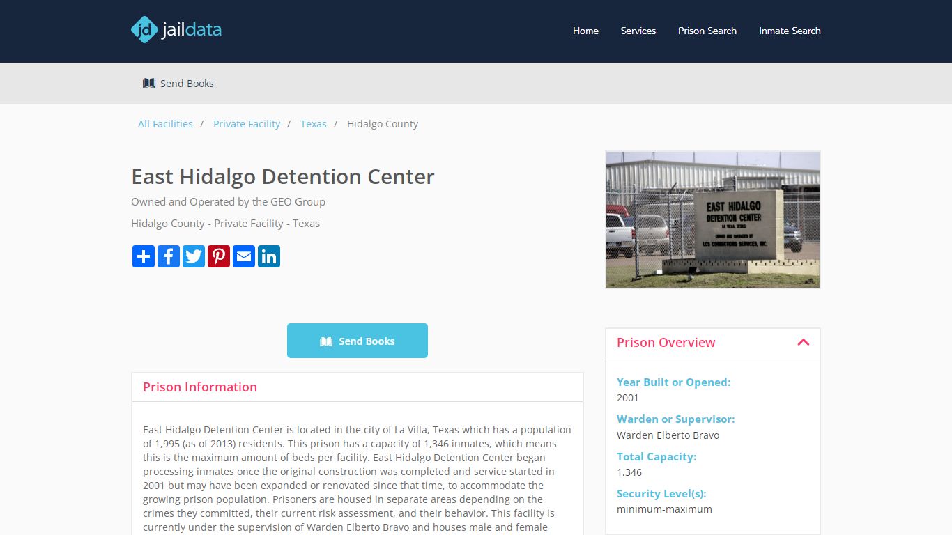 East Hidalgo Detention Center Inmate Search & Information ...